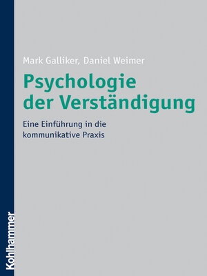 cover image of Psychologie der Verständigung